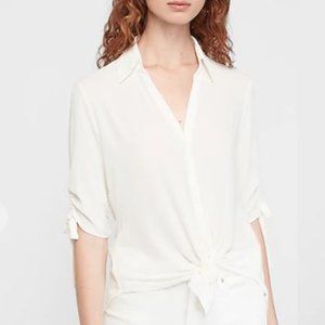 Express Tie Sleeve Button-up